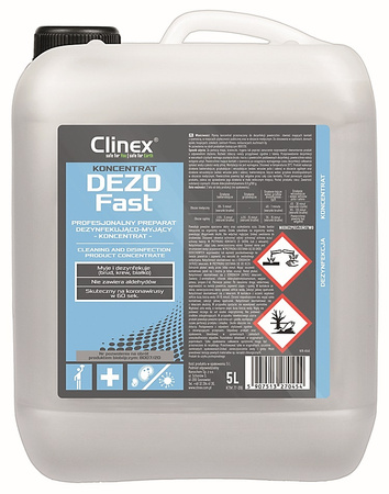 Koncentrat do mycia i dezynfekcji CLINEX Dezofast 5L, bakteriobójczy