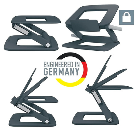 Podstawa pod laptop Leitz Ergo regulowana szara