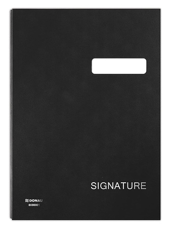 Teczka do podpisu DONAU, karton/PP, A4, 450gsm, 20-przegr., zielona