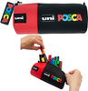 Piórnik Uni POSCA czarno-czerwony