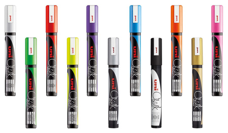 Marker kredowy Uni Chalk PWE-5M złoty