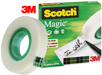 Taśma biurowa Scotch Magic 12mm/33m matowa