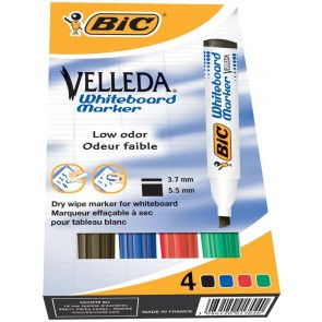 Markery do tablic BiC Velleda 1751 4 kolory