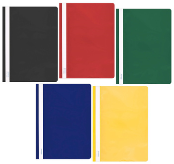 Skoroszyt DONAU, PVC, A4, twardy, 150/160mikr., zielony