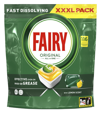 Kapsułki do zmywarki Fairy Original All in one Lemon (116)