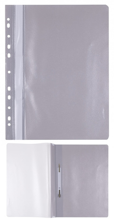 Skoroszyt OFFICE PRODUCTS, PP, A4, miękki, 100/170mikr., wpinany, granatowy