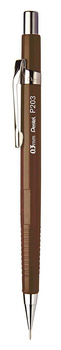 Ołówek automatyczny Pentel P203 0.3mm brązowy