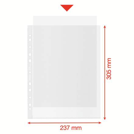 Koszulki Esselte Recycled Premium Maxi A4+/70µm groszkowe (50) 