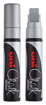 Marker kredowy Uni Chalk PWE-17K srebrny