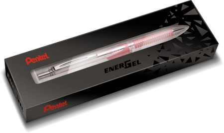 Pióro kulkowe Pentel EnerGel BL407 (wkład niebieski) różowy