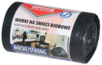 Worki na śmieci Office Products 35L LDPE czarne (50)