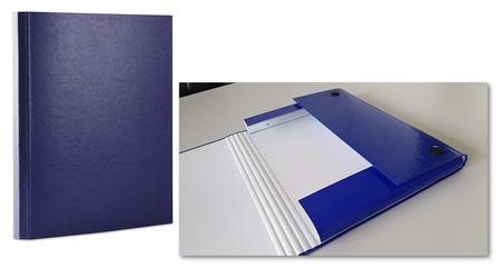 Teczka kartonowa z rzepem Office Products A4/4cm żółta