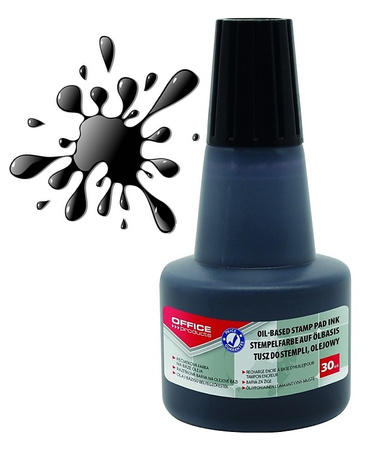 Tusz olejowy do pieczątek metalowych OFFICE PRODUCTS, 30ml, czerwony