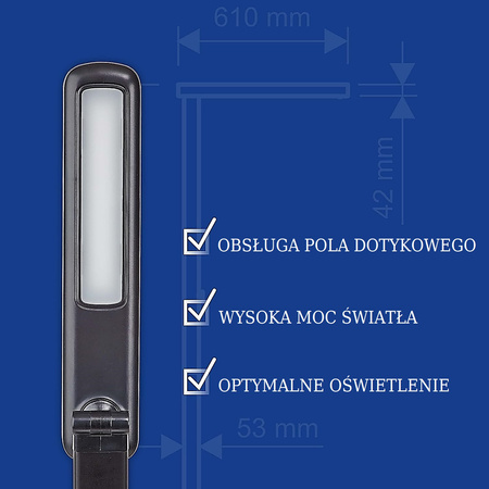 Lampka na biurko Maul Jazzy 8W USB czarna