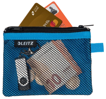 Saszetka Leitz Wow 10.5x14cm 2 kieszonki niebieska