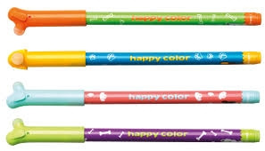 Długopis wymazywalny Happy Color Piesek 0.5mm wkład niebieski