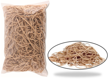 Gumki recepturki Office Products 1kg śr.130mm brązowe