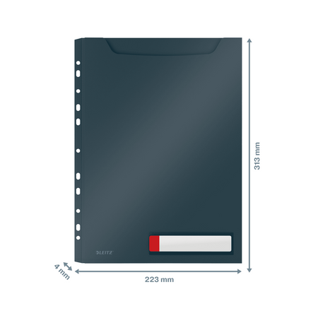 Koszulki PP Leitz Cosy A4/200µm 150k szare (3)