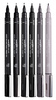Cienkopisy kreślarske Uni Pin-200 zestaw szare (6)