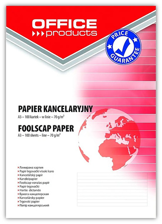 Papier kancelaryjny Office Products A3/100k linia