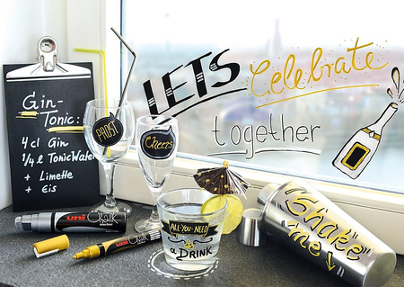 Markery kredowe Uni PWE-8K 8 kolorów