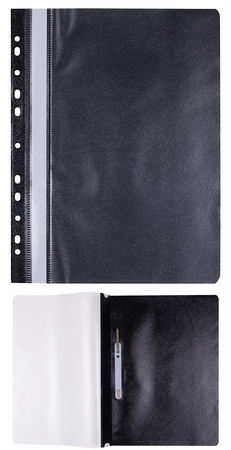 Skoroszyt OFFICE PRODUCTS, PP, A4, miękki, 100/170mikr., wpinany, granatowy