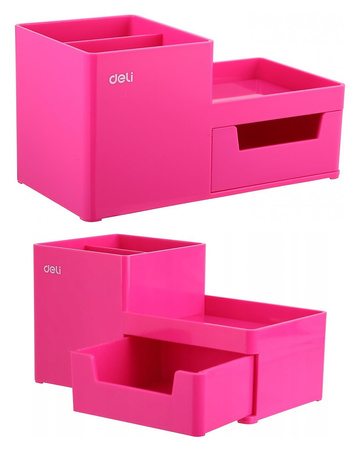 Organizer na biurko Deli Rio różowy