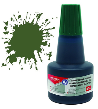 Tusz olejowy do pieczątek metalowych OFFICE PRODUCTS, 30ml, zielony