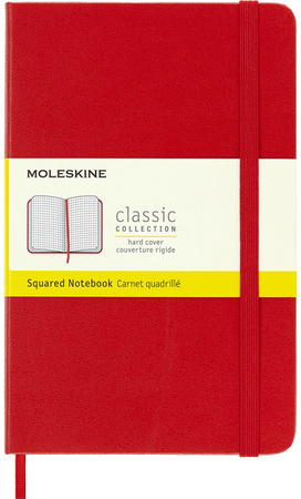 Notatnik Moleskine Classic M (11.5x18cm) kratka czerwony