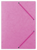 Teczka z gumką DONAU, preszpan, A4, 390gsm, 3-skrz., różowa