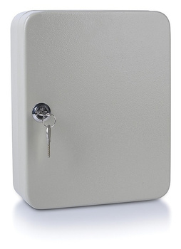 Szafka na klucze DONAU, na 48 kluczy, 250x200x80mm, szara