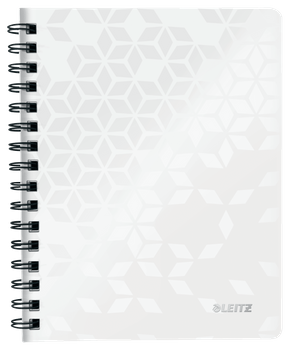 Kołonotatnik Leitz Wow A5/80k kratka biały