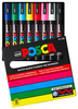 Markery z farbą plakatową Uni POSCA PC-5M 8 kolorów