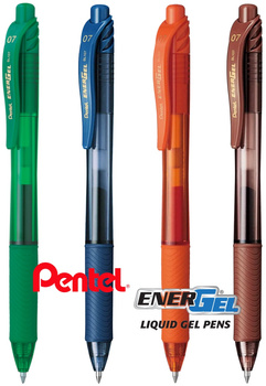 Pióro kulkowe Pentel EnerGel BL107 zielone