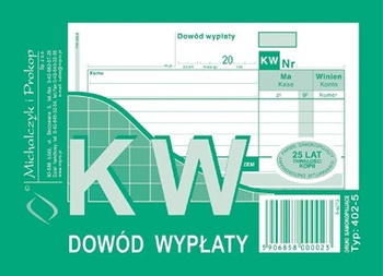 KW - DOWÓD WYPŁATY A6 (WIELOKOPIA)