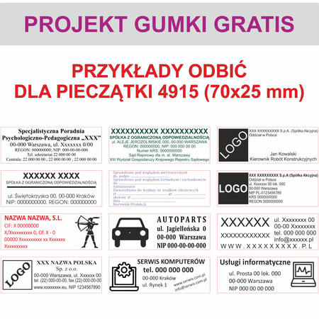 GOTOWA PIECZĄTKA TRODAT PRINTY 4915