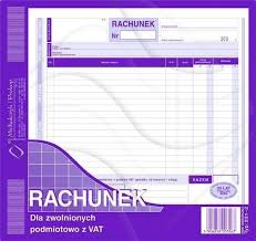 RACHUNEK DLA ZWOLNIONYCH Z VAT 2/3 A5 (O+1K)