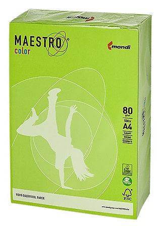 Papier Maestro Color A4/80g Intens ciemnozielony (500)