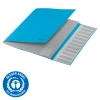 Teczka PP z gumką Leitz Recycle A4 12 przekładek niebieska