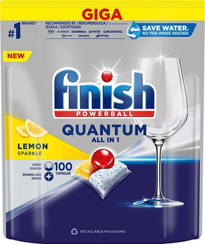 Kapsułki do zmywarki Finish Quantum All-in-1 Lemon (100)