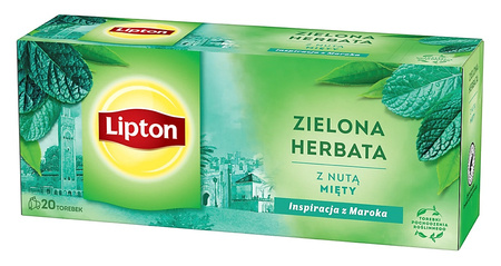 Herbata Lipton zielona z nutą mięty (20)