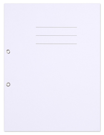 Skoroszyt OFFICE PRODUCTS Budget, karton, z oczkiem, nadruk, 1/1, A4, 250gsm, biały