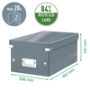 Pudełko Leitz Click&Store Wow 206x147x352mm żółte