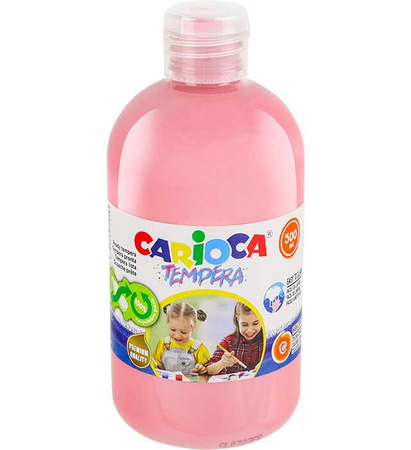 Farba tempera Carioca 500ml różowa