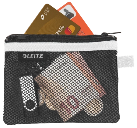 Saszetka Leitz Wow 10.5x14cm 2 kieszonki czarna