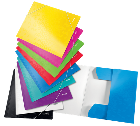 Teczka kartonowa z gumką Leitz Wow A4/15mm czerwona