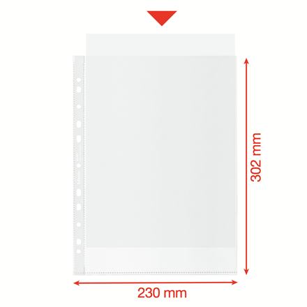 Koszulki Esselte Recycled Premium A4/100µm groszkowe (50) 