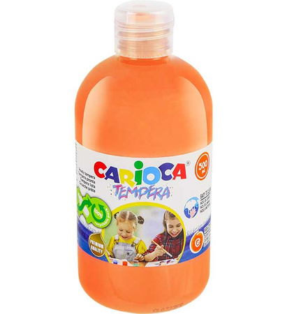 Farba tempera Carioca 500ml pomarańczowa