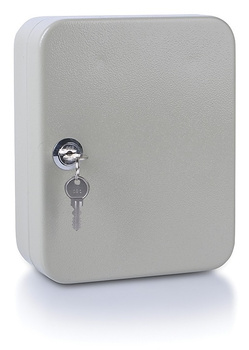 Szafka na klucze DONAU, na 20 kluczy, 200x160x80mm, szara