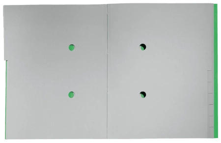 Teczka PP z gumką Leitz Recycle A4 12 przekładek zielona